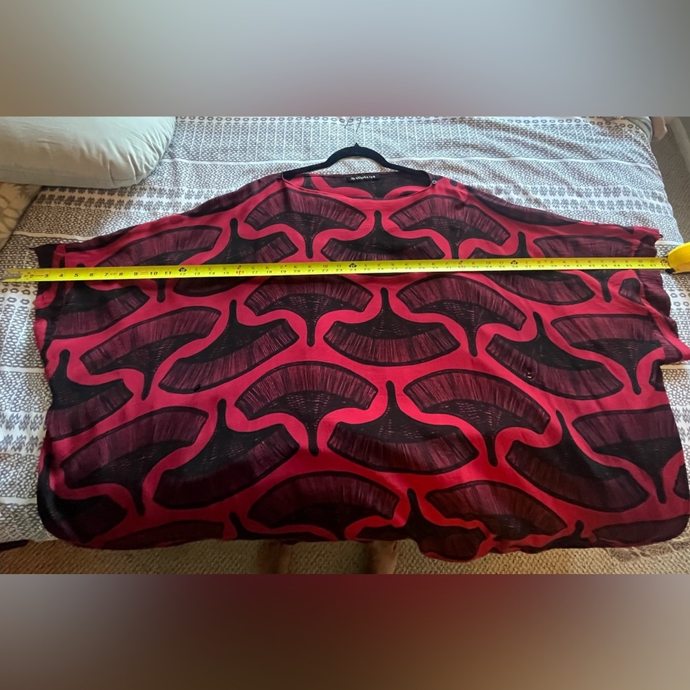 Manaola Red and Black Long Sleeve Dress - Picture 7 of 14